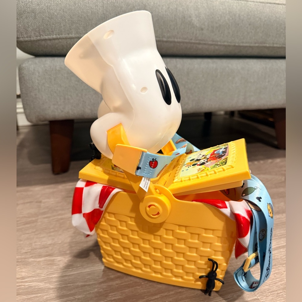 Disney Parks Mickey Mouse Runaway Railway Picnic Basket Popcorn Bucket